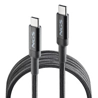 CABLE NGS CARGA RAPIDA DE USB C A USB C DE 2 M DE LONGITUD 65W