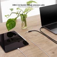 CABLE USB 3.2 GEN2x2 100W 4K 60Hz USB-C M H 2 M NANOCABLE 10.01.4502