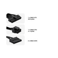 FUENTE ALIMENTACION TFX 300W COOLBOX 300T 80 PLUS BRONZE COO-FA300TBZ