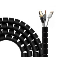 ORGANIZADOR DE CABLE EN ESPIRAL 25MM NEGRO 2.0M AISENS A151-0604