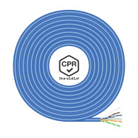 CABLE RED RJ45 LSZH CPR Dca CAT6 UTP AWG24 AZUL 100M AISENS A135-0662