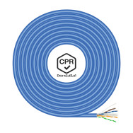 CABLE RED RJ45 LSZH CPR Dca CAT6 UTP AWG24 AZUL 100M AISENS A135-0662