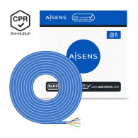 CABLE RED RJ45 LSZH CPR Dca CAT6 UTP AWG24 AZUL 100M AISENS A135-0662