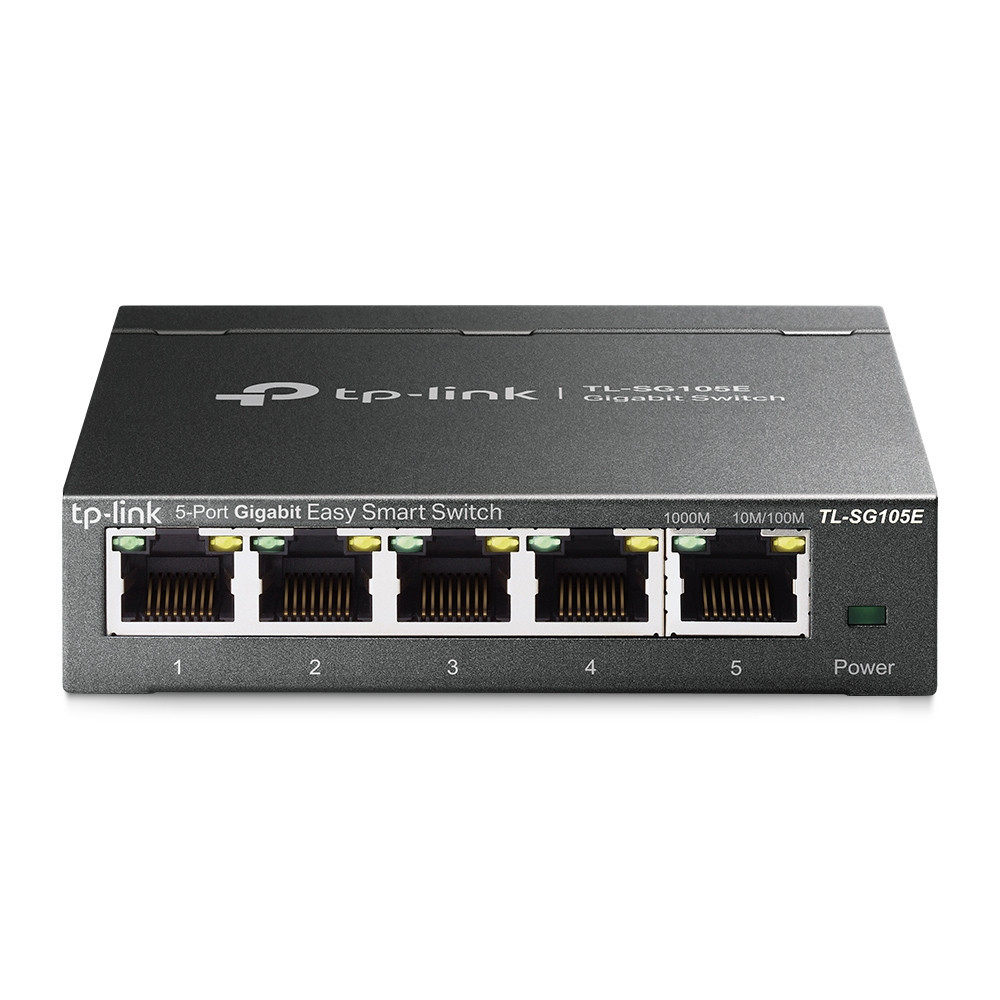 SWITCH TP-LINK EASY SMART TL-SG105E 5 PUERTOS RJ45 10 100 1000
