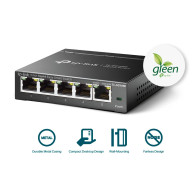SWITCH TP-LINK EASY SMART TL-SG105E 5 PUERTOS RJ45 10 100 1000