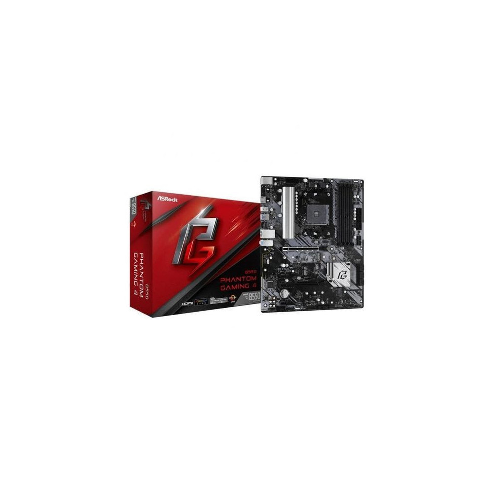 PB AMD SAM4 ASROCK B550 PHANTOM GAMING4 4DDR4 6SATA3 PCIE 2USB3.2 M2 HDMI ATX