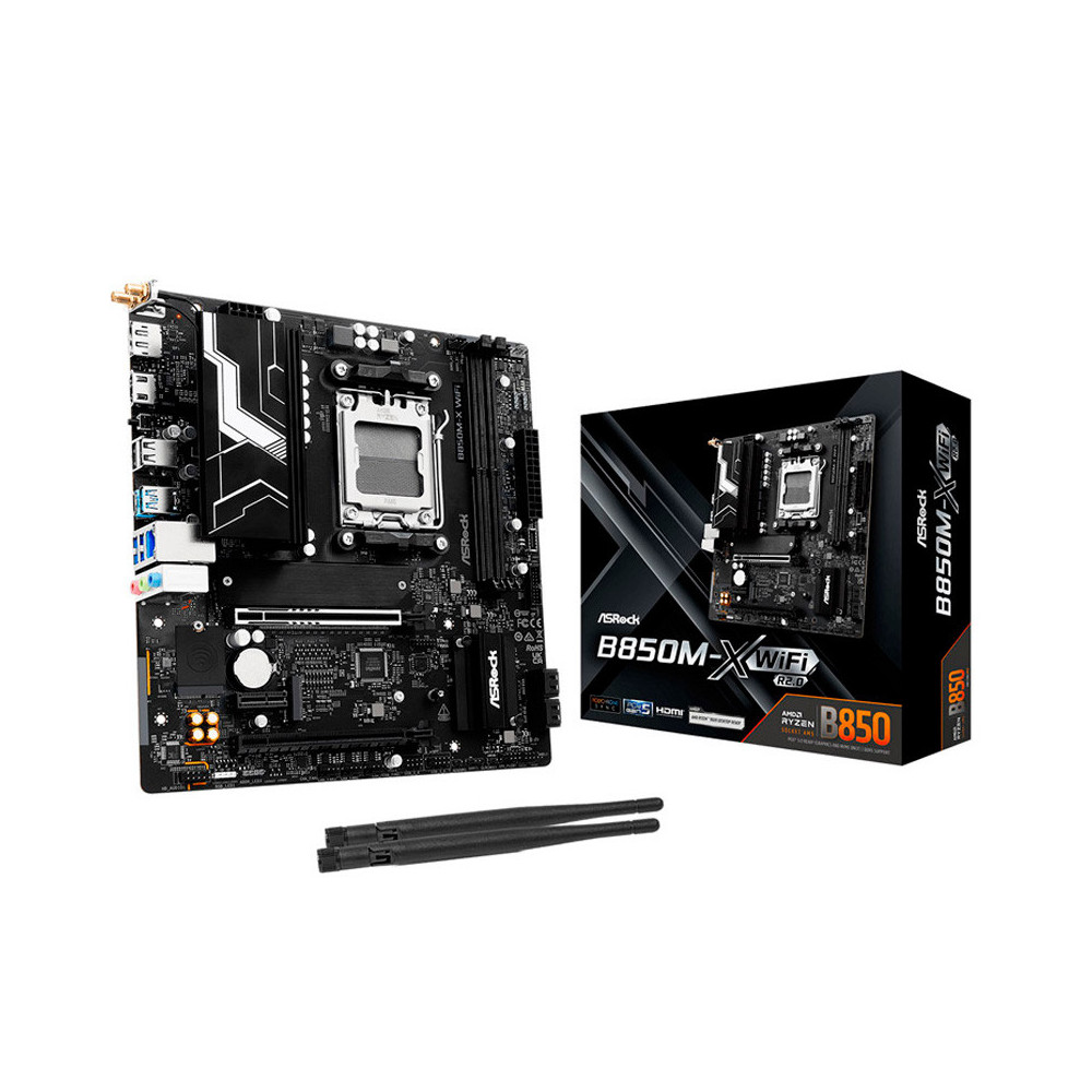 PB AMD SAM5 ASROCK B850M-X WIFI R2.0 2DDR5 PCIE 4SATA3 USB3.2 M2 HDMI MATX