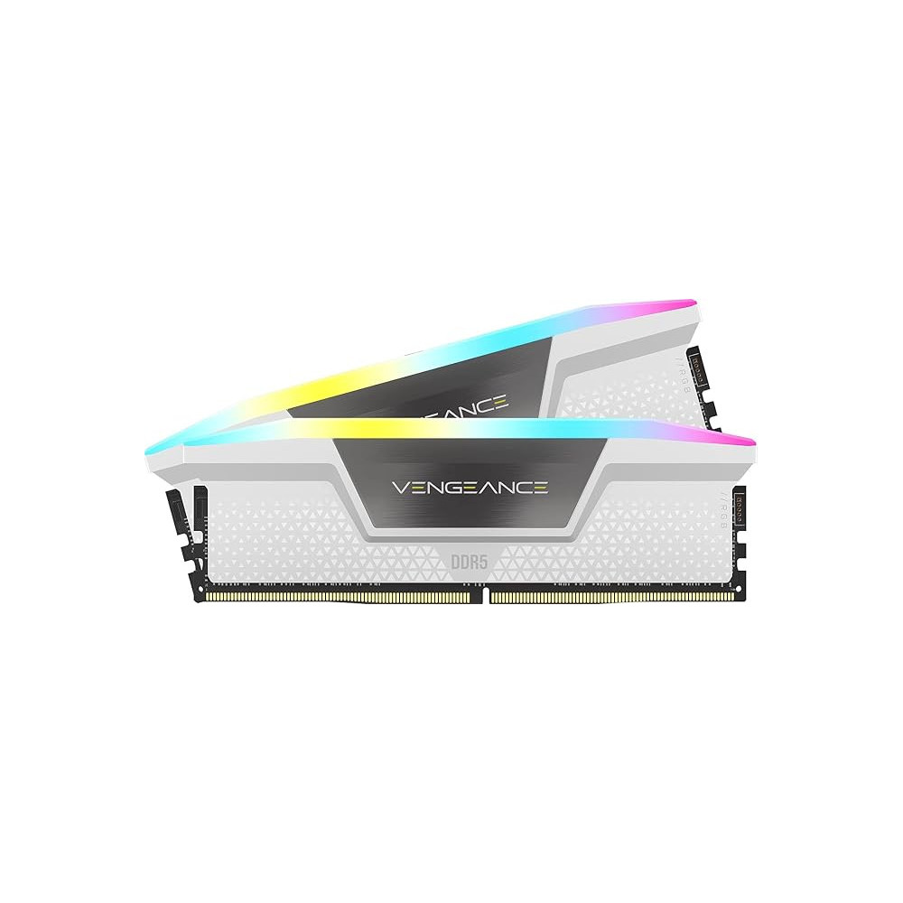 Memoria DDR5 Corsair Vengeance RGB 32GB 2x16GB 6400MHz CL36 Blanco