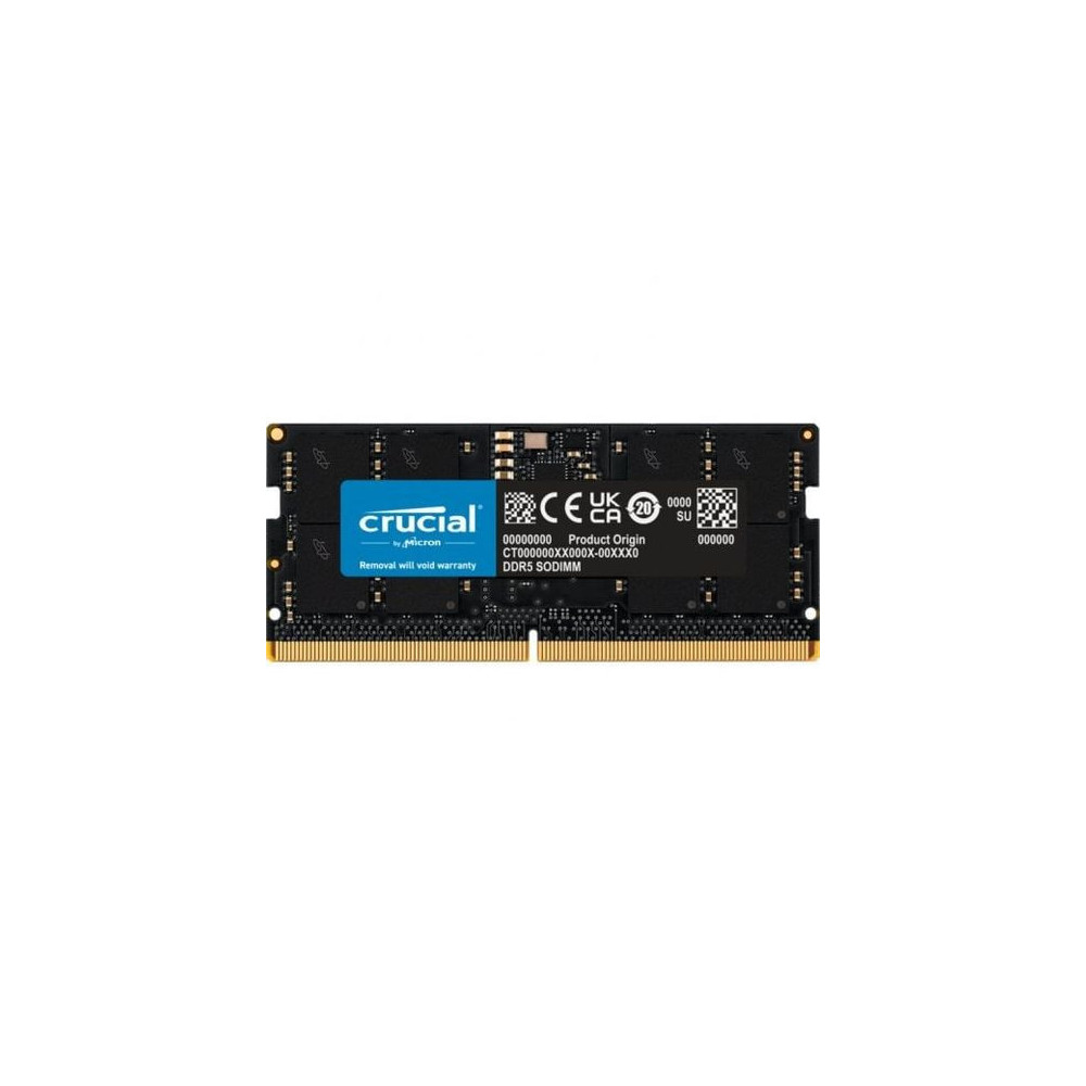MEMORIA SODIMM DDR5 16GB PC5-44800 5600MHZ CRUCIAL CL46 NO-ECC 1.1V CT16G56C46S5