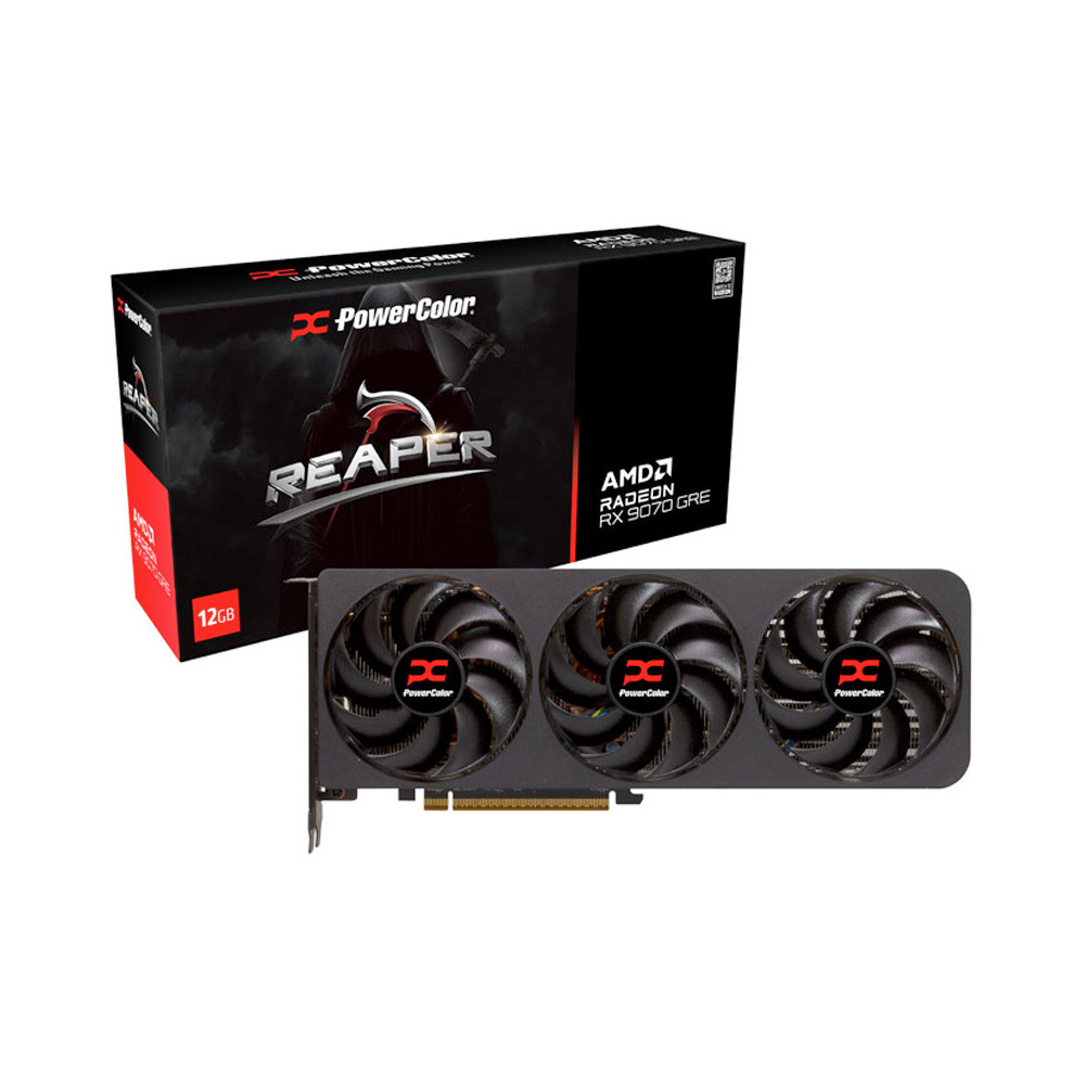 Tarjeta Gráfica Powercolor REAPER AMD Radeon RX 9070 GRE 12GB GDDR6
