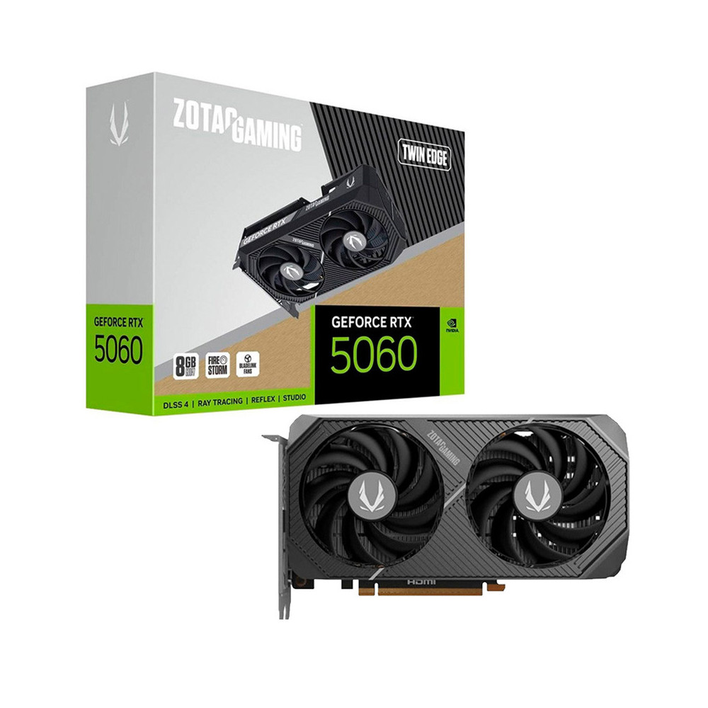 Tarjeta Gráfica Zotac Gaming GeForce RTX 5060 TWIN EDGE 8GB GDDR7 DLSS4