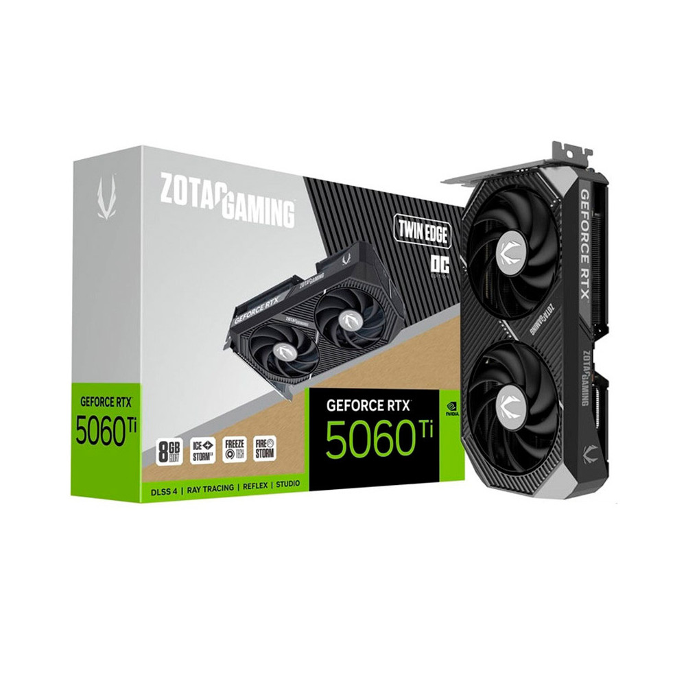 Tarjeta Gráfica Zotac Gaming GeForce RTX 5060 Ti TWIN EDGE OC 8GB GDDR7 DLSS4