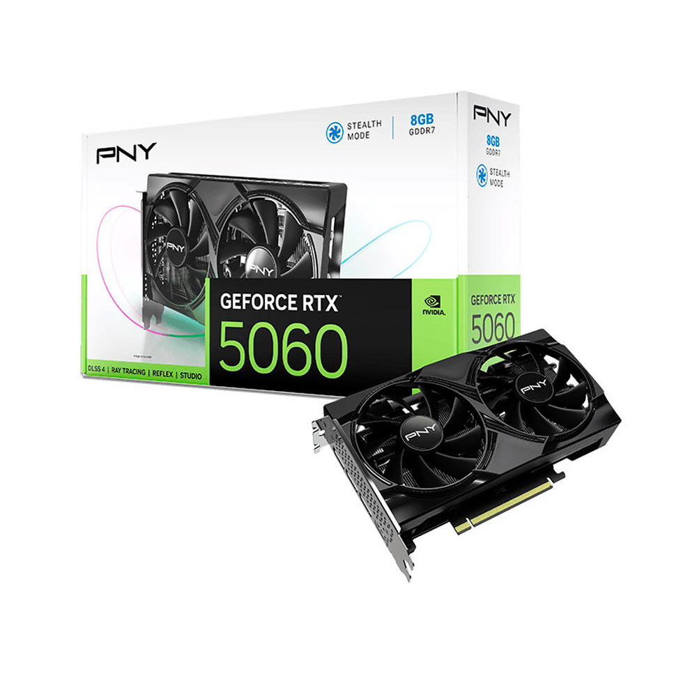 VGA PCI-EX NVIDIA PNY RTX5060 8G GDDR7X PCIE HDMI 3DP 2VEN DLSS4