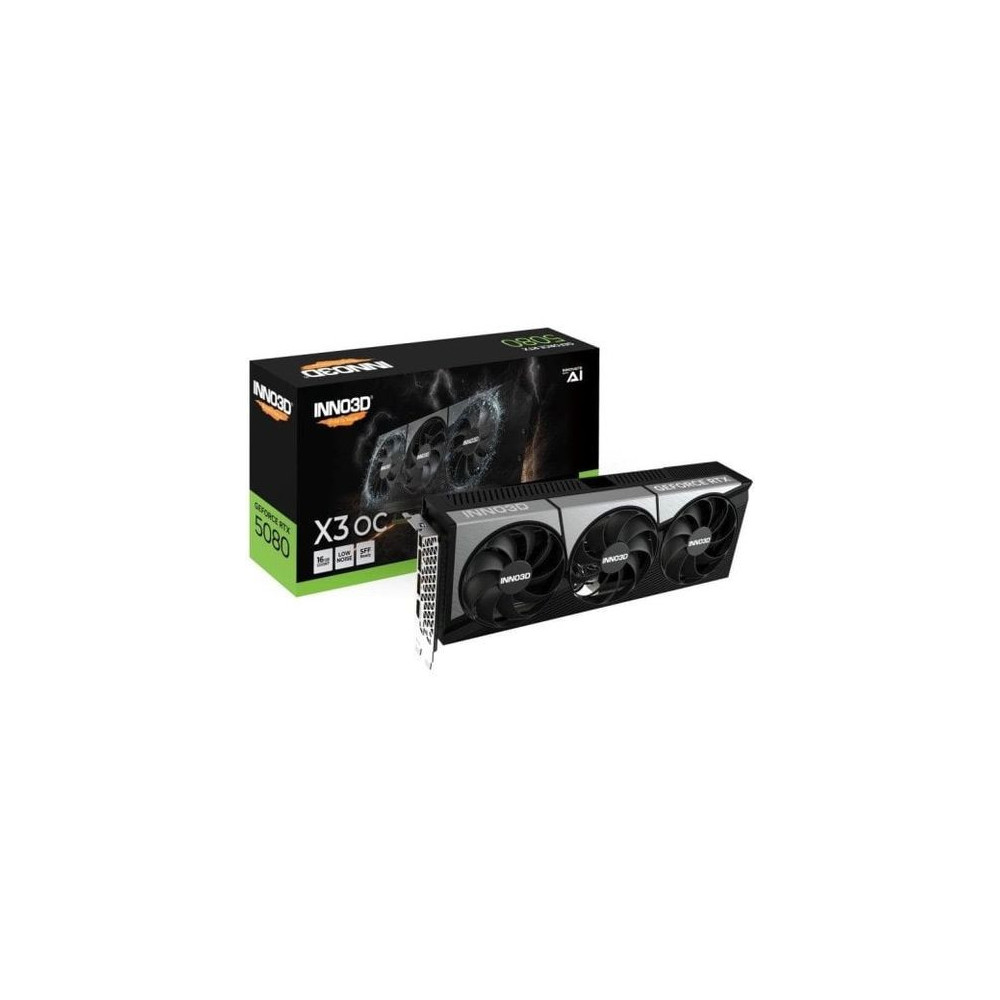 Tarjeta Gráfica INNO3D GeForce RTX 5080 X3 OC 16GB GDDR7 DLSS4