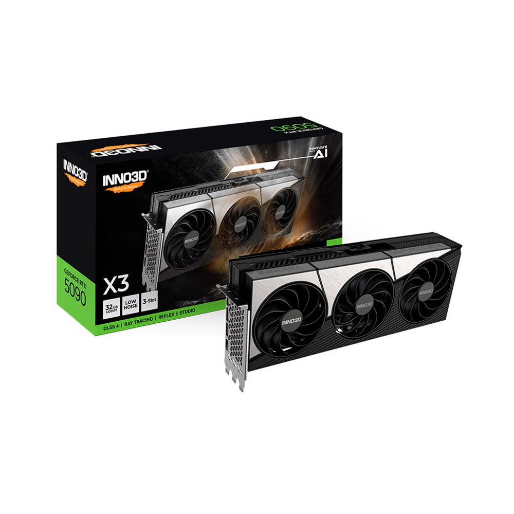Tarjeta Gráfica INNO3D GeForce RTX 5090 X3 32GB GDDR7 DLSS4