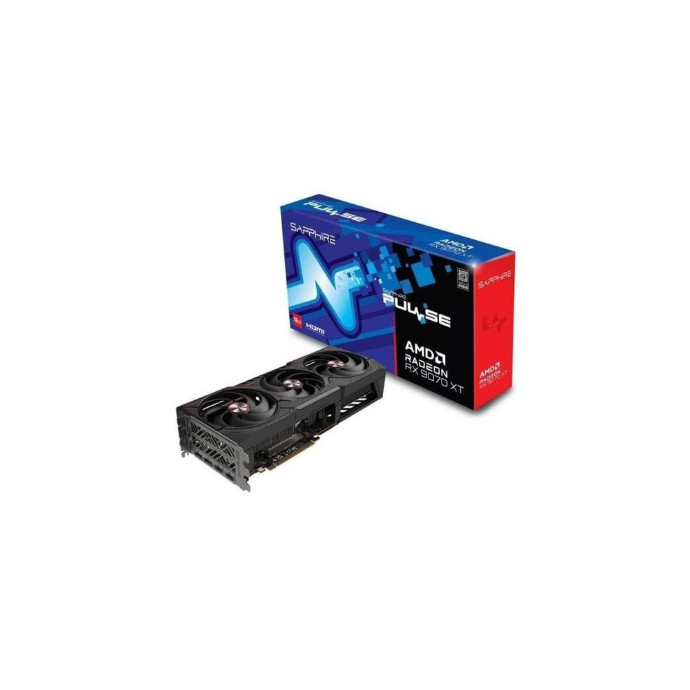 Tarjeta Gráfica Sapphire Pulse AMD Radeon RX 9070 XT 16GB GDDR6