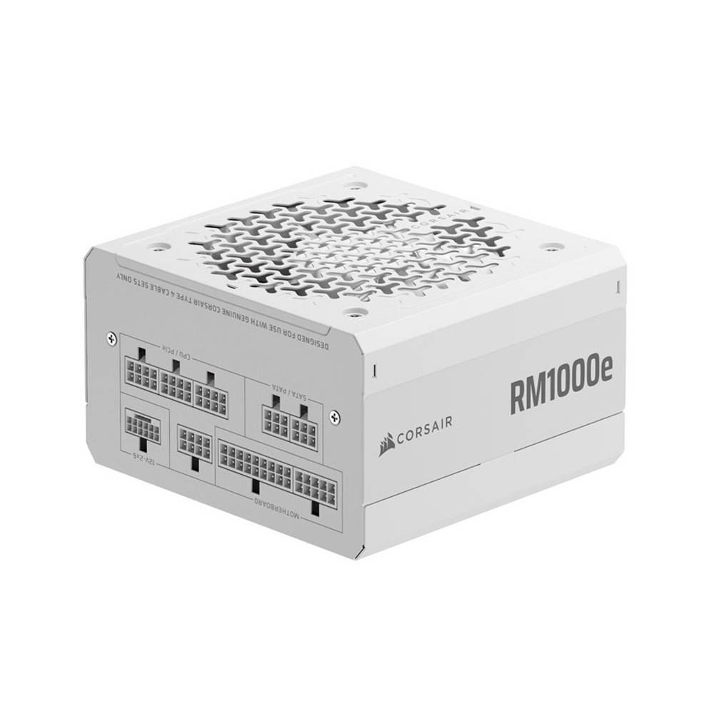 Fuente/PSU Corsair RM1000e 2025 80 Plus Gold 1000W ATX 3.1 PCIE 5.1 Modular Blanco