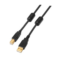 CABLE USB 2.0 IMPRESORA ALTA CALIDAD FERRITA AM-BM 2.0M AISENS A101-0009