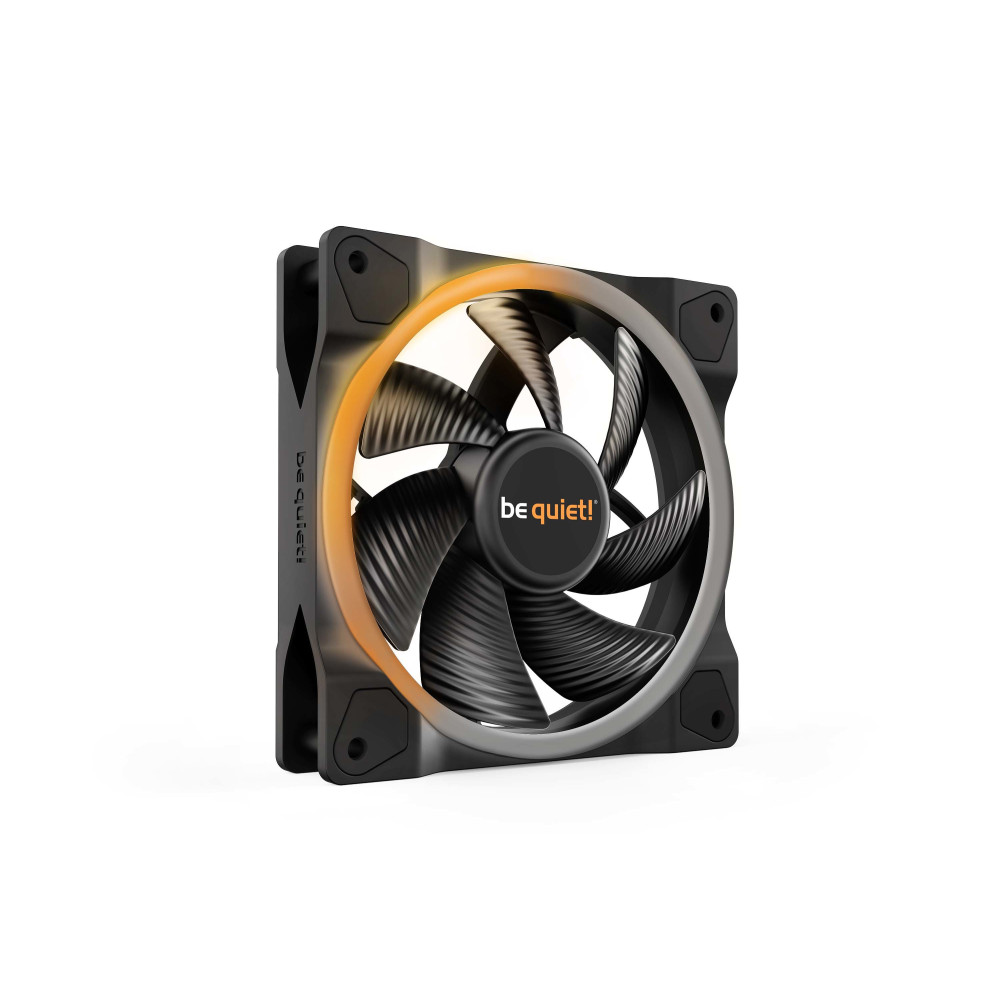 VENTILADOR CAJA ADICIONAL 12X12 BE QUIET LIGHT WINGS 120 ARGB BLACK