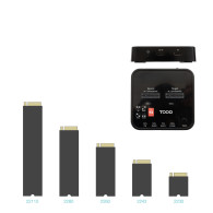 DOCK 2xSSD M.2 NVMe PICe USB-C3.2 Gen2 CLONE NEGRO TOOQ TQDS-201B