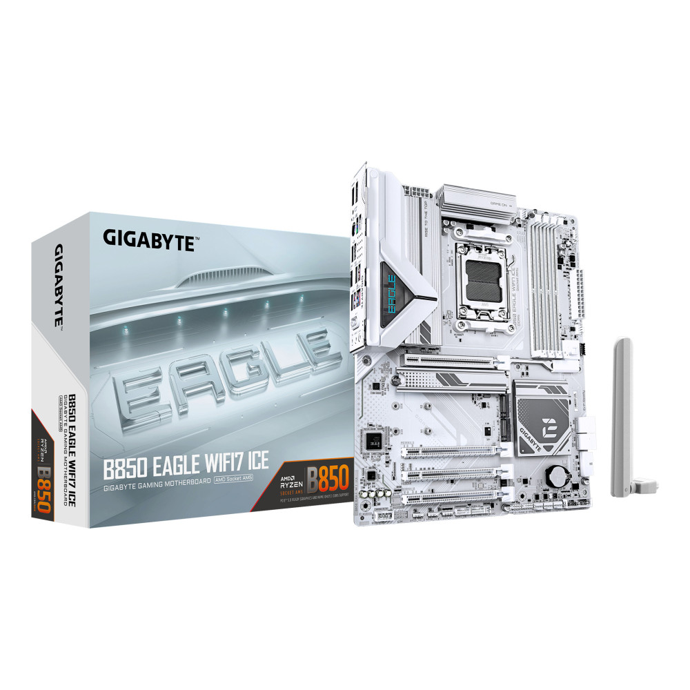 PB AMD SAM5 GIGABYTE B850 EAGLE WIF7 ICE 4DDR5 4SATA6 M2 HDMI DP USB3.2 ATX