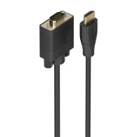 CABLE CONVERSOR HDMI A VGA HDMIM-VGAM NEGRO 1.5M AISENS A122-1011