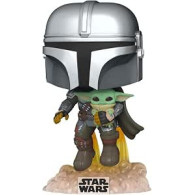 Funko POP Star Wars The Mandalorian Mando Flying with Jet Pack 402