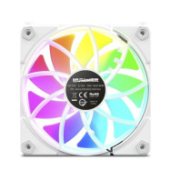 VENTILADOR 12X12 12CM NOX EASY LINK ARGB BLANCO