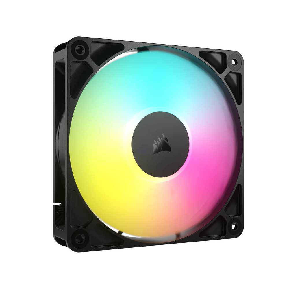 VENTILADOR CAJA ADICIONAL 12X12 CORSAIR RS120 ARGB BLACK SINGLE PACK