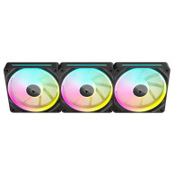 VENTILADOR CAJA ADICIONAL 12X12 CORSAIR LX120 ICUE LINK RGB NEGRO STARTER KIT 3U