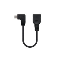 CABLE USB 2.0 OTG ACODADO TIPO MICRO BM-AH NEGRO 15 CM NANOCABLE 10.01.3600