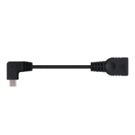 CABLE USB 2.0 OTG ACODADO TIPO MICRO BM-AH NEGRO 15 CM NANOCABLE 10.01.3600