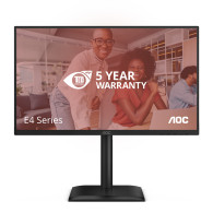 MONITOR 23.8 AOC 24E4U IPS FHD 1920X1080 120Hz MM VGA HDMI PANTALL GIRA NEGRO