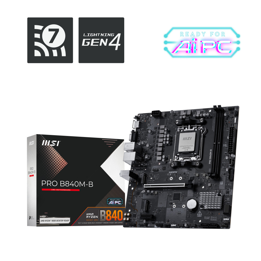 Placa Base MSI PRO B840M-B Socket AM5