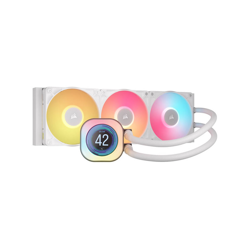 REFRIGERADOR LIQUIDO CPU CORSAIR ICUELINK TITAN360RX LCD AIO WHITE CW-9061026-WW