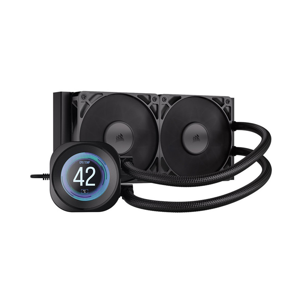 REFRIGERADOR LIQUIDO CPU CORSAIR NAUTILUS RS LCD 240(2X240MM)BLACK CW-9061031-WW