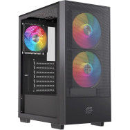 CAJA ATX SEMITORRE EINAREX P100 RGB NEGRA 3 FANS EXCS-PL-100R-B
