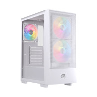 CAJA ATX SEMITORRE EINAREX P100 RGB BLANCA 3 FANS EXCS-PL-100R-W