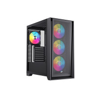 CAJA ATX SEMITORRE EINAREX P600 RGB 4 FANS NEGRA EXCS-PL-600R-B
