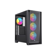 CAJA ATX SEMITORRE EINAREX P600 RGB 4 FANS NEGRA EXCS-PL-600R-B
