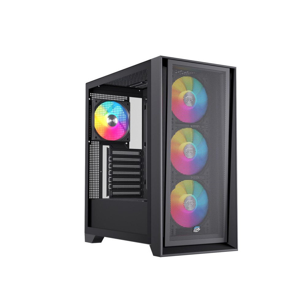 CAJA ATX SEMITORRE EINAREX P600 RGB 4 FANS NEGRA EXCS-PL-600R-B