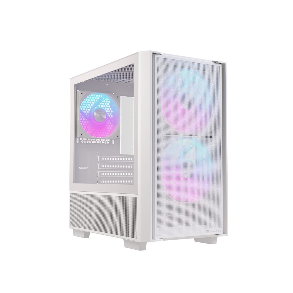 CAJA MICRO-ATX EINAREX PM150 GAMING RGB USB3.0 USB-C WHITE