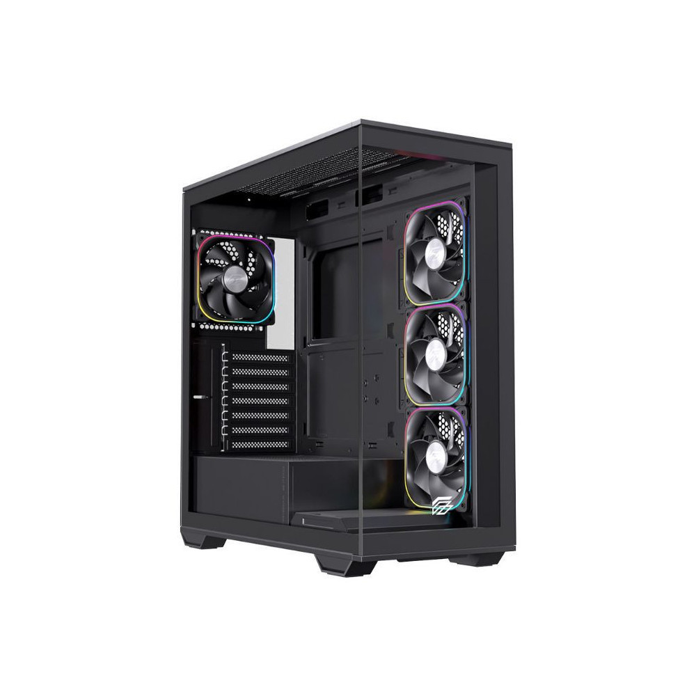 CAJA ATX SEMITORRE EINAREX S700 RGB 4 FANS NEGRA EXCS-PR-700R-B