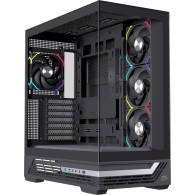 CAJA ATX SEMITORRE EINAREX S800 RGB 4 FANS NEGRA EXCS-PR-800R-B