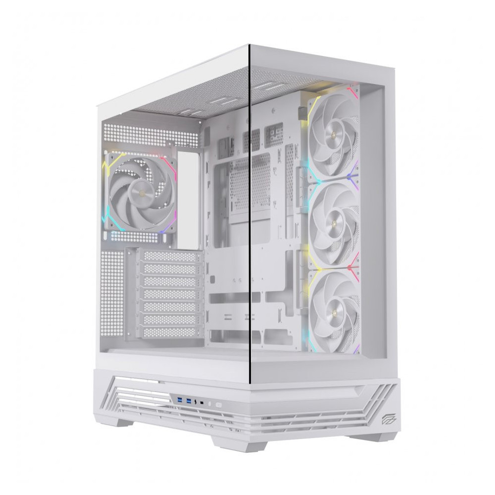 CAJA ATX SEMITORRE EINAREX S800 RGB 4 FANS BLANCA EXCS-PR-800R-W