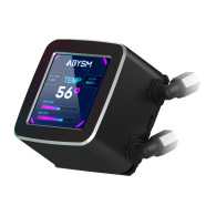 REFRIGERACION LIQUIDA CPU LIQUID COOLING OCEANIC LCD 2.8 360 BLACK ARGB ABYSM