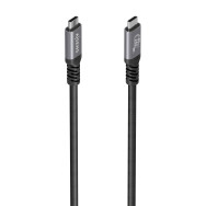 CABLE USB4 GEN3x2 ALU 40GBPS 240W E-MARK USB-CM-CM NEGRO 2M AISENS A156-0996