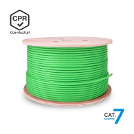 CABLE RED RJ45 LSZH CPR Cca CAT7 600 MHZ S FTP AWG23 VERDE 305M AISENS A146-0667