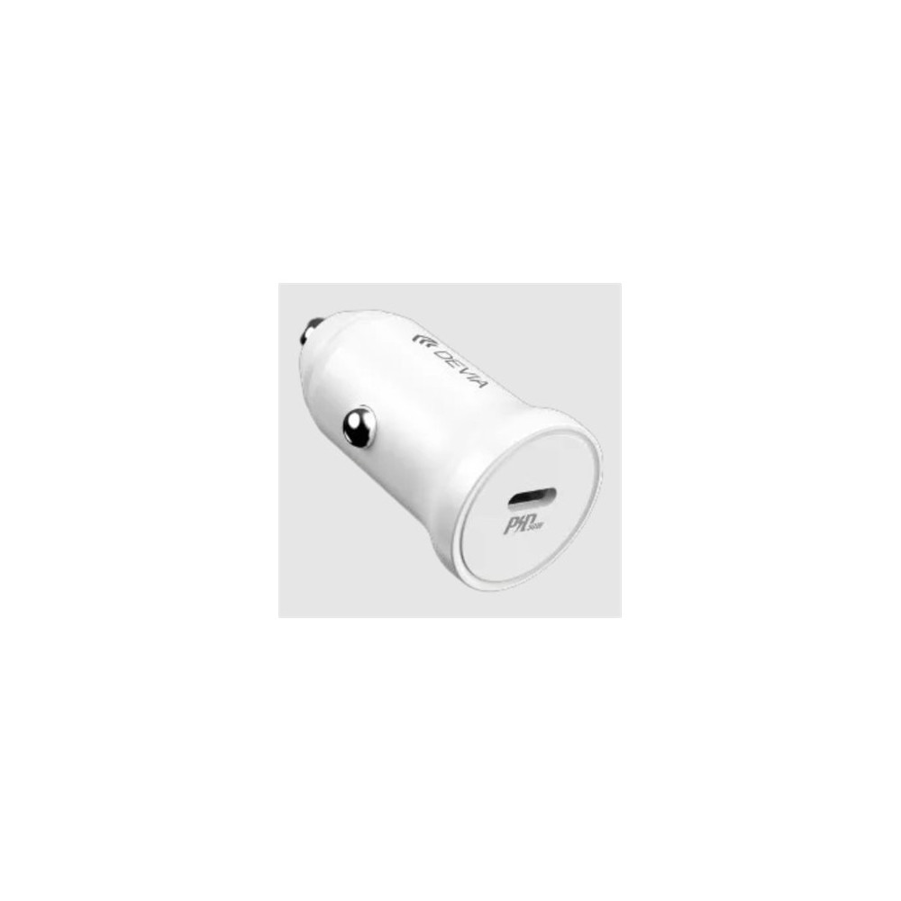 DEVIA CARGADOR DE COCHE USBc 30W BLANCO