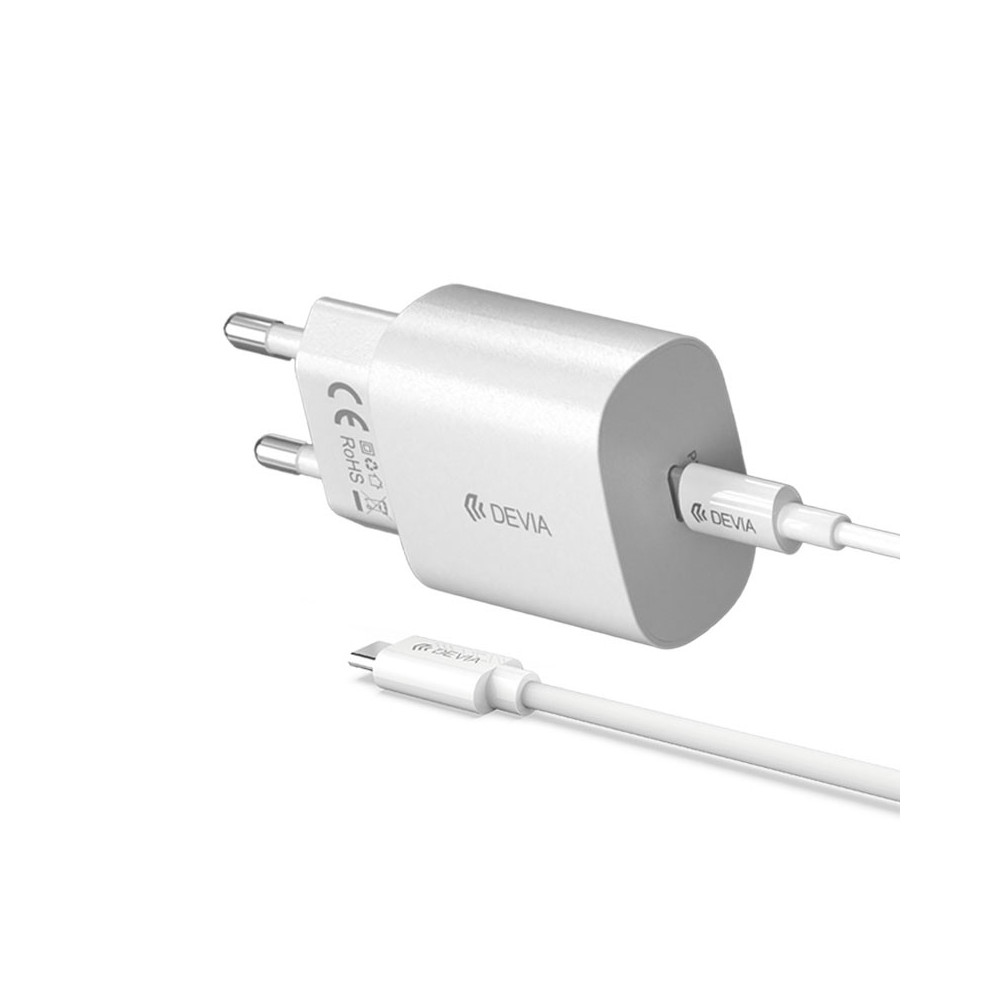 DEVIA CARGADOR TIPO C 25W + CABLE C-C